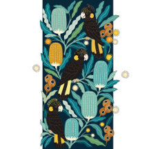Banksia & Black Cockatoo