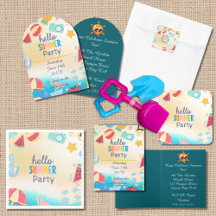 Summer Party Beach & or Pool Party Celebration