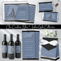 Chic Cerulean Blue Fashion Gala Event Suite