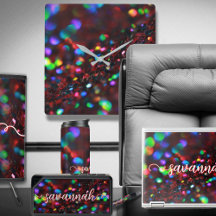 Dark Red Sparkling Office and Desk Suite