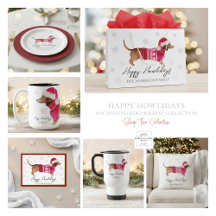 Happy Howliday's Dachshund Dog Christmas Holiday
