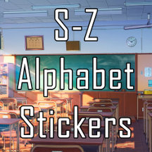 S-Z Alphabet Stickers