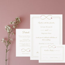 Infinity Love Monogram Double Happiness Wedding 