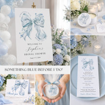 Modern Something Blue Bridal Shower