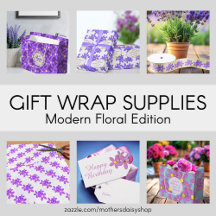 Daisy Floral Gift Wrapping Supplies