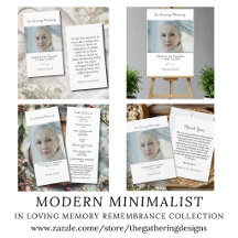 Modern Minimalist In Loving Memory Remembrance