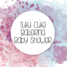 Tutu Cute Ballerina Baby Shower