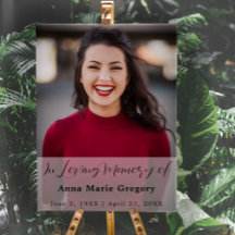 Celebration of Life Photo Simple Memorial Funeral