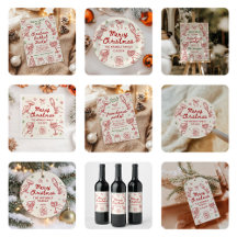 Red Green Hand Drawn Christmas Party 