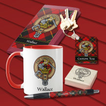 Clan Wallace Tartan and Crest Collection