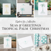 Seas and Greetings Tropical Palm Tree Christmas