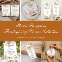Rustic Pumpkins Thanksgiving Dinner Collection