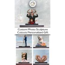 Custom Photo Sculpture Cutouts | Personalized Gift