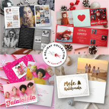 ALL CHRISTMAS, HOLIDAY & NEW YEAR FOLDING CARDS