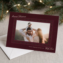 Traditional Burgundy Holly Christmas Collection