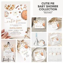 Little Cutie Pie Pumpkin Baby Shower Collection