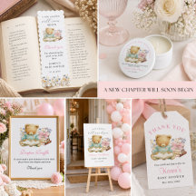 A New Chapter Begins Baby Girl Shower Collection