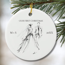Our First Christmas Just Married Wedding Gifts