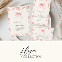 Hope • Pink Bow Cottage Floral