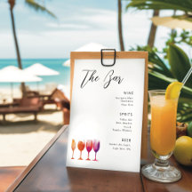 Modern Drinks Menu