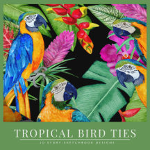 Tropical Bird Ties