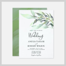 Watercolor Eucalyptus Greenery
