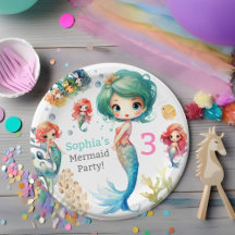 Cute Mermaid Birthday Party Theme