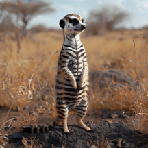 Meerkat In Zebra Disguise