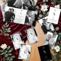 Exquisite Minimalist Black & White Initials 