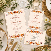 Rustic Autumn Leaves Wedding