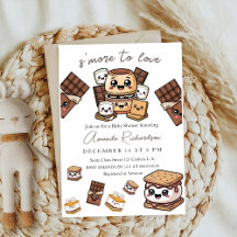 adding S'more to Love marshmallow Baby Shower