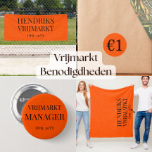 Vrijmarkt Benodigdheden
