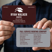 Roofer Business Cards