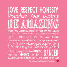 Inspirational Dance Quote Pillow