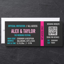 Futuristic Wedding & Event Pass Templates