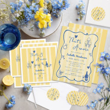 Whimsical Hand Drawn That's Amore Bridal Shower