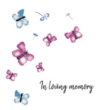 Pretty Butterfly Celebration of Life