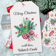 Christmas Holidays · Evergreen & Red Berries 