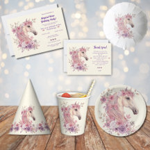 Pretty Ponies and Petals Birthday Party Supplies