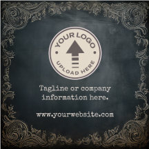 Vintage Chalkboard Custom Business Logo 