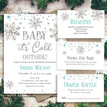 Snowflake Baby It's Cold Outside Baby Shower