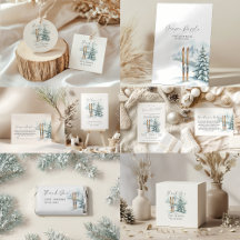 Ski themed Baby Shower, Snow Excited Baby Shower