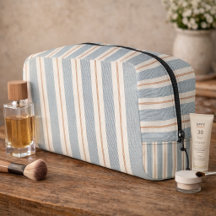 Vintage French Blue & Brown