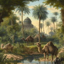 Dromedaries in the jungle