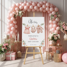 Personalized Oh Baby Girl Baby Shower Collection