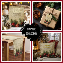 Vintage Gold Christmas Collection | Holiday Cards 