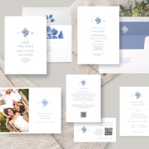 SARAH Blue + White Floral Bouquet 