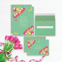 Tulips and Butterflies Bridal Shower Collection