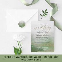 Awash Elegant Watercolor - In Foliage