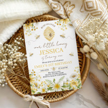 Little Honey Bee Floral First Birthday Collection